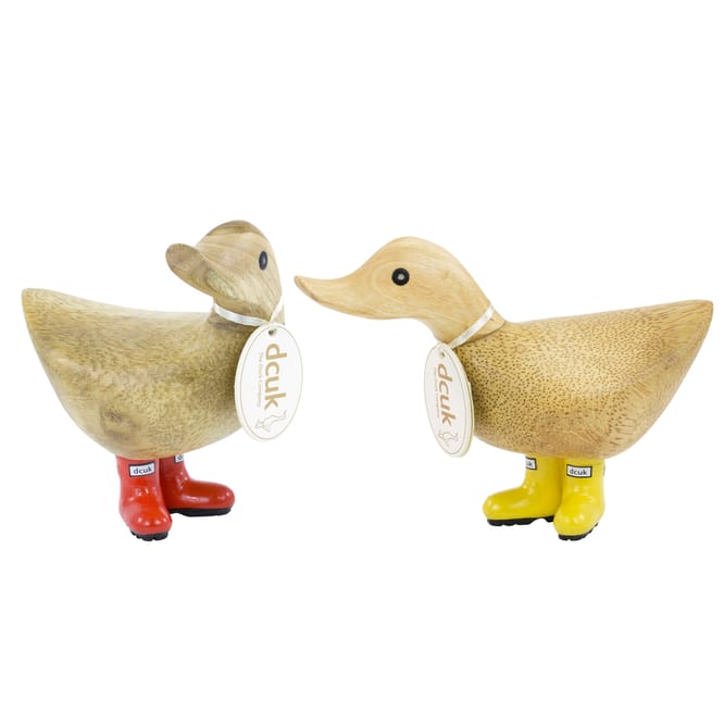 Wooden duck best sale with rain boots